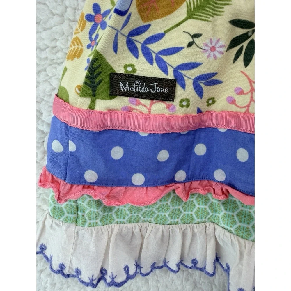 Matilda Jane May Day Dress Parade of Pets Floral Girls Size 6 Spring 2014